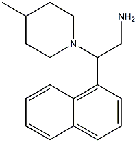 2-(4-methylpiperidin-1-yl)-2-(naphthalen-1-yl)ethan-1-amine Structure