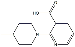2-(4-methylpiperidin-1-yl)pyridine-3-carboxylic acid Structure