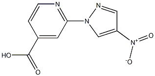 2-(4-nitro-1H-pyrazol-1-yl)pyridine-4-carboxylic acid 구조식 이미지