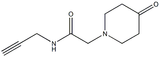 2-(4-oxopiperidin-1-yl)-N-prop-2-ynylacetamide 구조식 이미지