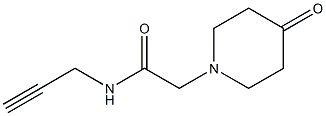 2-(4-oxopiperidin-1-yl)-N-prop-2-ynylacetamide Structure