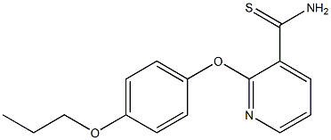 2-(4-propoxyphenoxy)pyridine-3-carbothioamide 구조식 이미지