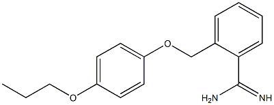 2-(4-propoxyphenoxymethyl)benzene-1-carboximidamide 구조식 이미지