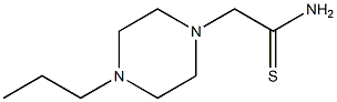 2-(4-propylpiperazin-1-yl)ethanethioamide Structure