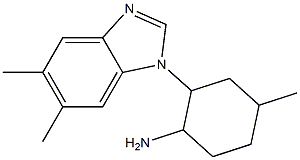 2-(5,6-dimethyl-1H-1,3-benzodiazol-1-yl)-4-methylcyclohexan-1-amine Structure