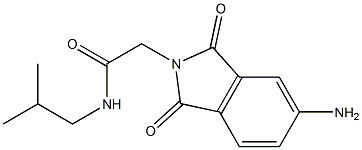 2-(5-amino-1,3-dioxo-2,3-dihydro-1H-isoindol-2-yl)-N-(2-methylpropyl)acetamide Structure