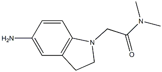 2-(5-amino-2,3-dihydro-1H-indol-1-yl)-N,N-dimethylacetamide Structure