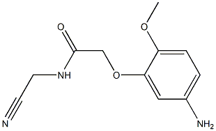 2-(5-amino-2-methoxyphenoxy)-N-(cyanomethyl)acetamide 구조식 이미지