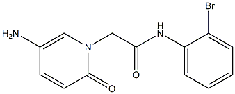 2-(5-amino-2-oxo-1,2-dihydropyridin-1-yl)-N-(2-bromophenyl)acetamide 구조식 이미지