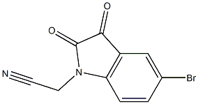 2-(5-bromo-2,3-dioxo-2,3-dihydro-1H-indol-1-yl)acetonitrile Structure