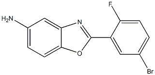 2-(5-bromo-2-fluorophenyl)-1,3-benzoxazol-5-amine Structure