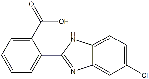 2-(5-chloro-1H-1,3-benzodiazol-2-yl)benzoic acid Structure