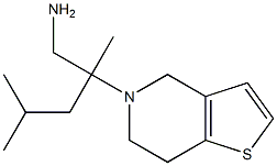 2-(6,7-dihydrothieno[3,2-c]pyridin-5(4H)-yl)-2,4-dimethylpentan-1-amine Structure