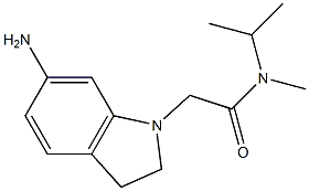 2-(6-amino-2,3-dihydro-1H-indol-1-yl)-N-methyl-N-(propan-2-yl)acetamide 구조식 이미지