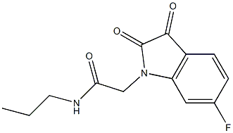2-(6-fluoro-2,3-dioxo-2,3-dihydro-1H-indol-1-yl)-N-propylacetamide Structure