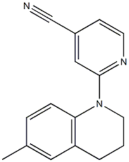 2-(6-methyl-1,2,3,4-tetrahydroquinolin-1-yl)pyridine-4-carbonitrile Structure