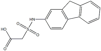 2-(9H-fluoren-2-ylsulfamoyl)acetic acid 구조식 이미지