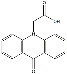 2-(9-oxo-9,10-dihydroacridin-10-yl)acetic acid Structure