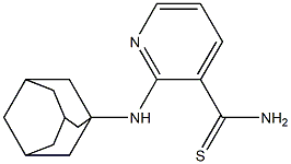 2-(adamantan-1-ylamino)pyridine-3-carbothioamide Structure