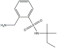 2-(aminomethyl)-N-(1,1-dimethylpropyl)benzenesulfonamide Structure