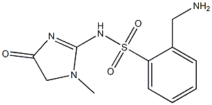 2-(aminomethyl)-N-(1-methyl-4-oxo-4,5-dihydro-1H-imidazol-2-yl)benzene-1-sulfonamide Structure