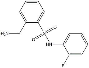 2-(aminomethyl)-N-(2-fluorophenyl)benzenesulfonamide Structure