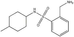 2-(aminomethyl)-N-(4-methylcyclohexyl)benzenesulfonamide 구조식 이미지