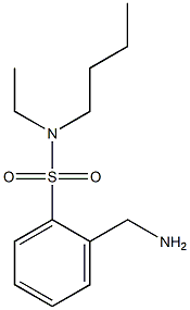 2-(aminomethyl)-N-butyl-N-ethylbenzene-1-sulfonamide 구조식 이미지
