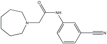 2-(azepan-1-yl)-N-(3-cyanophenyl)acetamide Structure