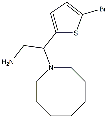 2-(azocan-1-yl)-2-(5-bromothiophen-2-yl)ethan-1-amine Structure