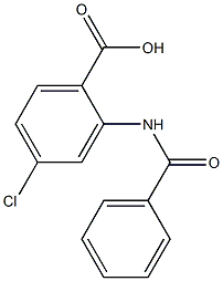 2-(benzoylamino)-4-chlorobenzoic acid Structure
