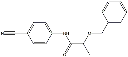 2-(benzyloxy)-N-(4-cyanophenyl)propanamide Structure