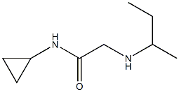 2-(butan-2-ylamino)-N-cyclopropylacetamide Structure