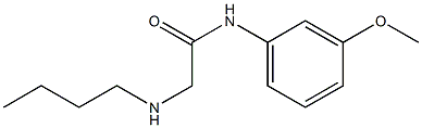 2-(butylamino)-N-(3-methoxyphenyl)acetamide Structure