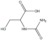 2-(carbamoylamino)-3-hydroxypropanoic acid 구조식 이미지