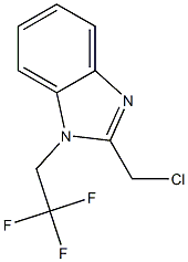 2-(chloromethyl)-1-(2,2,2-trifluoroethyl)-1H-1,3-benzodiazole Structure