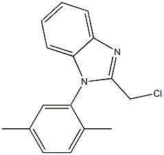 2-(chloromethyl)-1-(2,5-dimethylphenyl)-1H-1,3-benzodiazole Structure