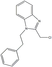2-(chloromethyl)-1-(2-phenylethyl)-1H-1,3-benzodiazole Structure