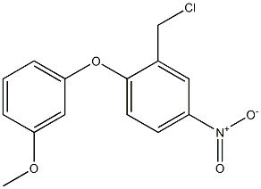 2-(chloromethyl)-1-(3-methoxyphenoxy)-4-nitrobenzene 구조식 이미지