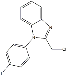 2-(chloromethyl)-1-(4-iodophenyl)-1H-1,3-benzodiazole Structure
