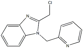 2-(chloromethyl)-1-(pyridin-2-ylmethyl)-1H-1,3-benzodiazole Structure