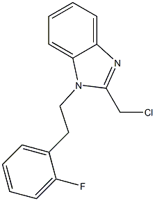 2-(chloromethyl)-1-[2-(2-fluorophenyl)ethyl]-1H-1,3-benzodiazole Structure