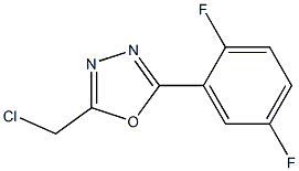 2-(chloromethyl)-5-(2,5-difluorophenyl)-1,3,4-oxadiazole Structure