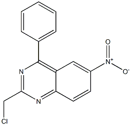 2-(chloromethyl)-6-nitro-4-phenylquinazoline 구조식 이미지