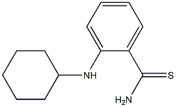 2-(cyclohexylamino)benzene-1-carbothioamide 구조식 이미지