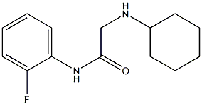 2-(cyclohexylamino)-N-(2-fluorophenyl)acetamide Structure