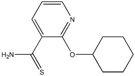 2-(cyclohexyloxy)pyridine-3-carbothioamide 구조식 이미지