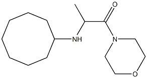 2-(cyclooctylamino)-1-(morpholin-4-yl)propan-1-one Structure