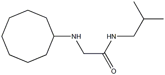 2-(cyclooctylamino)-N-(2-methylpropyl)acetamide 구조식 이미지