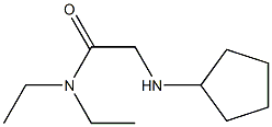 2-(cyclopentylamino)-N,N-diethylacetamide Structure